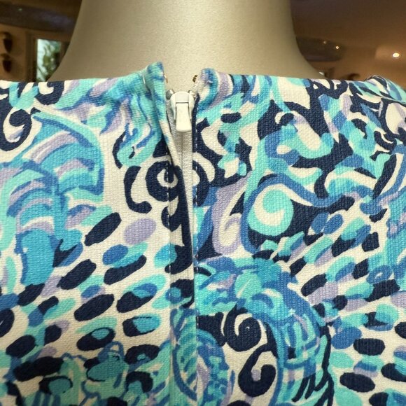 Lilly Pulitzer MILA SHIFT DRESS Light Aqua Spritz SIZE Size 6 - Picture 6 of 9